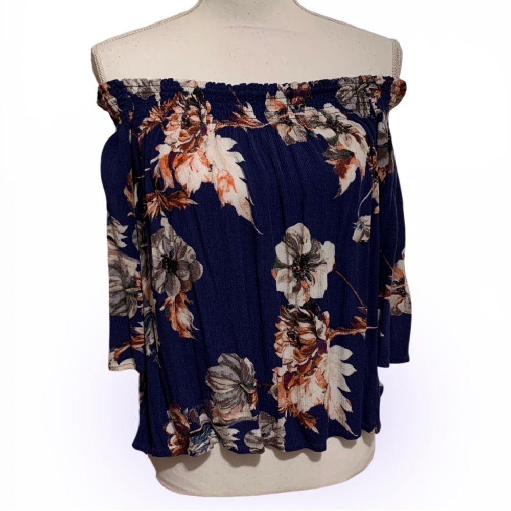 Blue Floral Top size Small